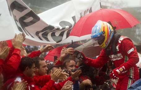 Ferrari vinner race Hockenheimring!!